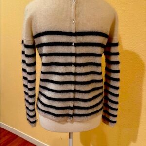 Sézane Sweater, XS Black and White Cardigan